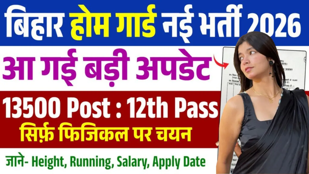 Bihar Home Guard Recruitment 2026 for 13,500 Posts