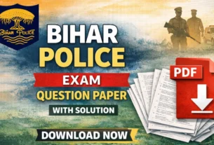 Bihar Police Exam Question Paper Pdf Download