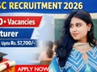 JPSC Lecturer Recruitment 2026 Notification