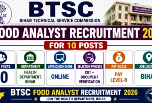 BTSC Food Analyst Recruitment 2026 for 10 Posts