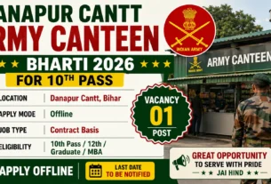 Danapur Cantt Army Canteen Bharti 2026 for 10th Pass