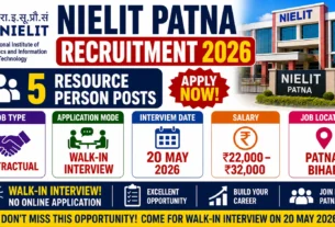 NIELIT Patna Recruitment 2026 for 5 Resource Person Posts