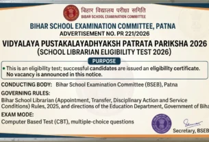 Bihar BSEB LET 2026 Notification Released – Apply Online